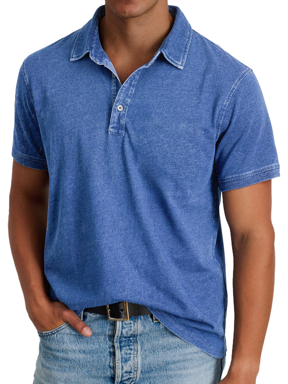 Amaro - Camisa tipo polo casual con estilo