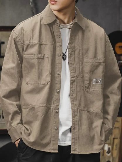 Crispian - Chaqueta tipo camisa casual elegante