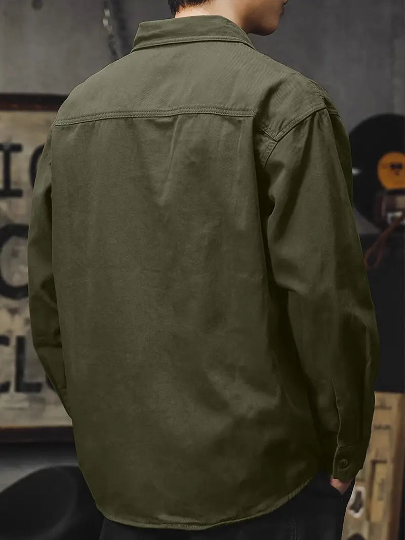 Crispian - Chaqueta tipo camisa casual elegante