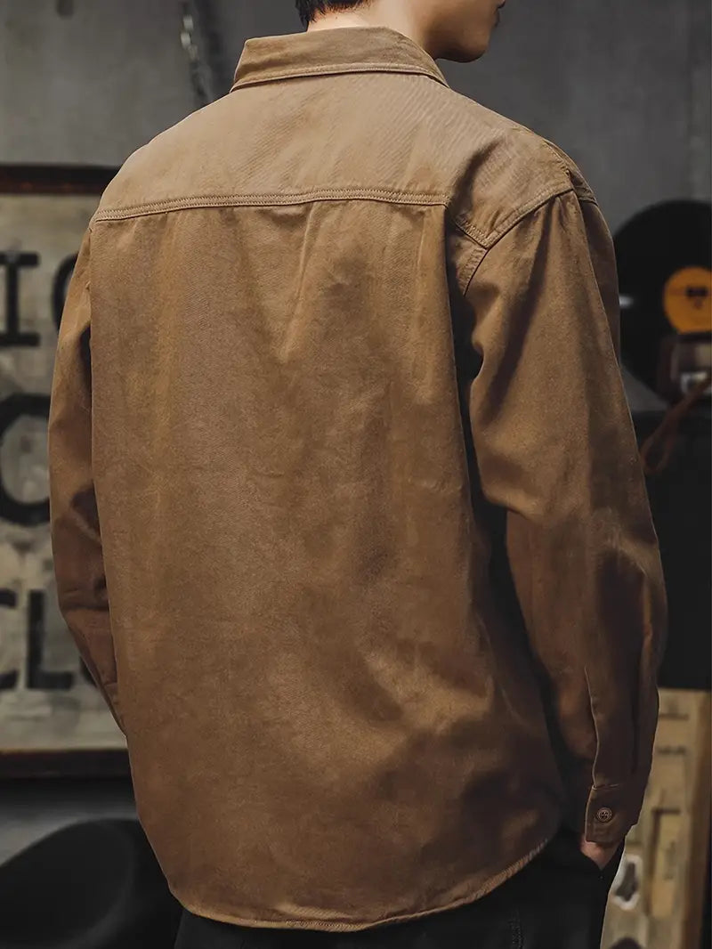 Crispian - Chaqueta tipo camisa casual elegante