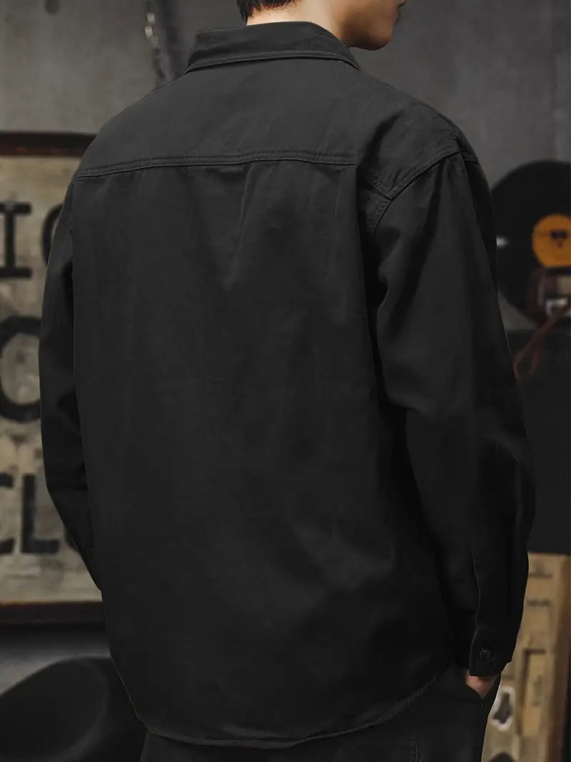 Crispian - Chaqueta tipo camisa casual elegante