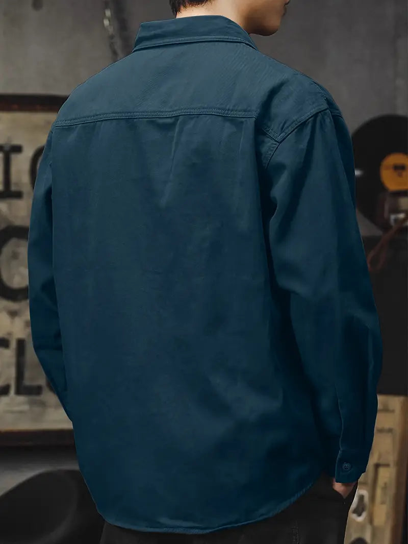 Crispian - Chaqueta tipo camisa casual elegante