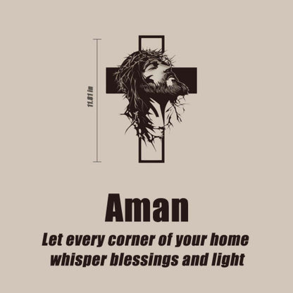 Cyras - Arte de Pared Metálico con Cruz de Jesús