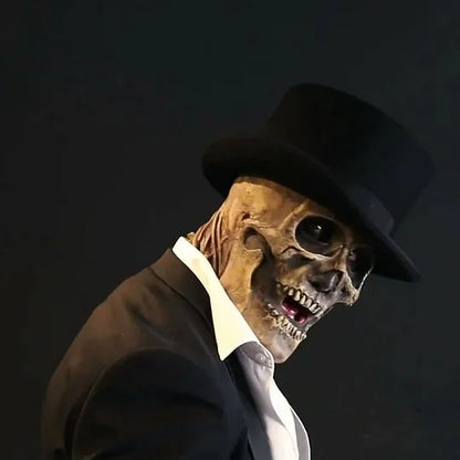 Máscara de Esqueleto con Cerebro Expuesto