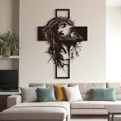 Cyras - Arte de Pared Metálico con Cruz de Jesús