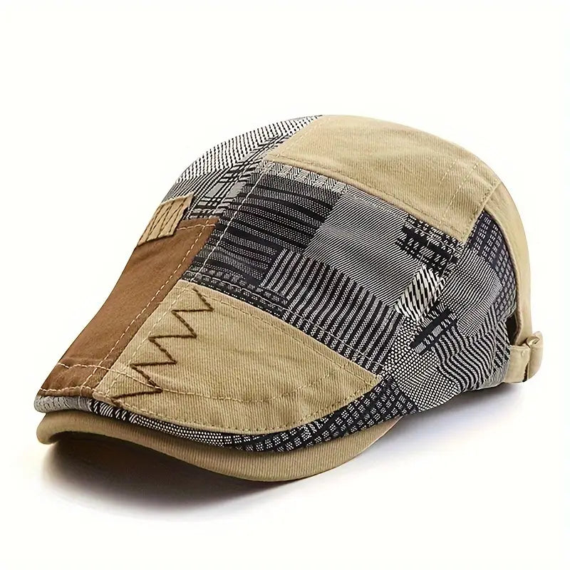 Kolton - gorra informal y elegante con diseño patchwork